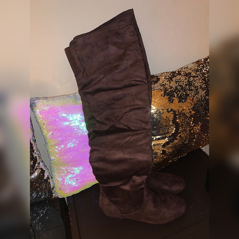 Brown Over The Knee Boots